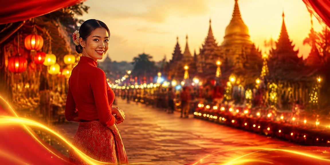 ပုဂံ ပုထောင့်များနားက ပျော်ရွှင်စွာ ထီကစားနေသူများ