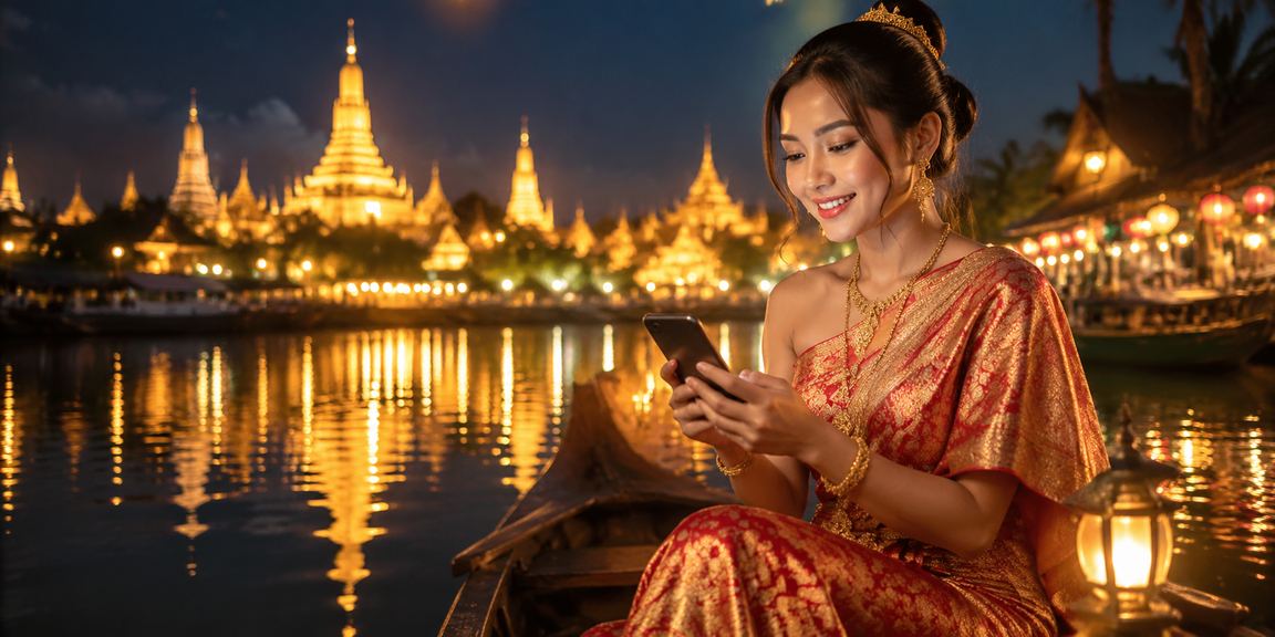 အင်းလေးကန်နားတွင် ဖုန်းမှ စလော့ဂိမ်းကစားနေသူ